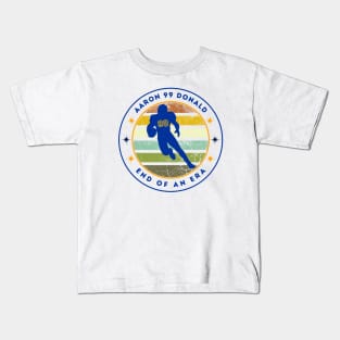 VINTAGE AARON DONALD END OF AN ERA Kids T-Shirt